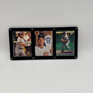 Ryne Sandberg Chicago Cubs 3-Card Framed Display Plaque | MLB Hall of Famer